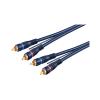 CAVO RCA GOOBAY 50175 2XRCA MASCHIO A 2XRCA MASCHIO DOPPIA SCHERMATURA 5 METRI